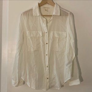 NWOT H&M Cream shirt